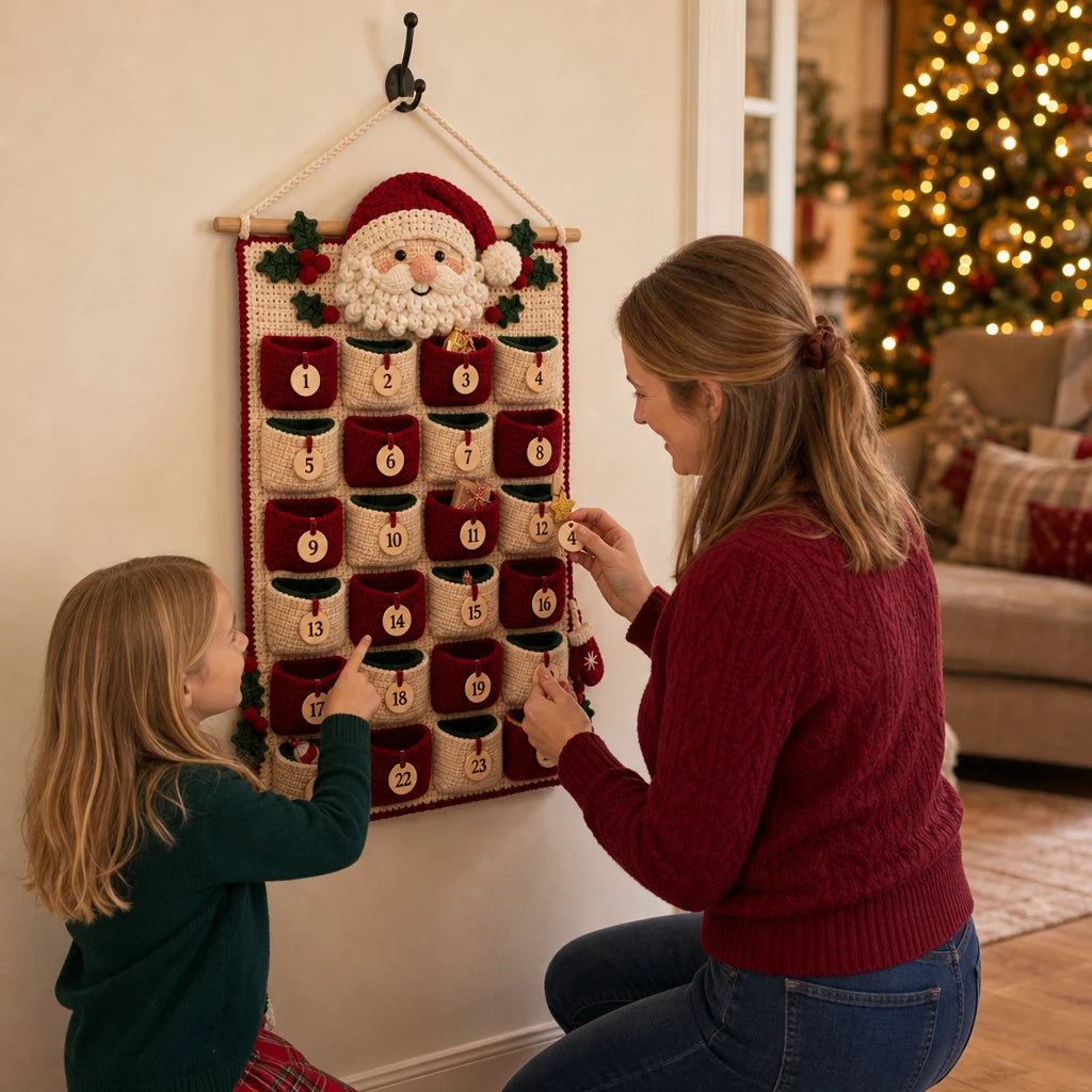 MerryStitch – Numbered Pocket Santa Crochet Advent Calendar