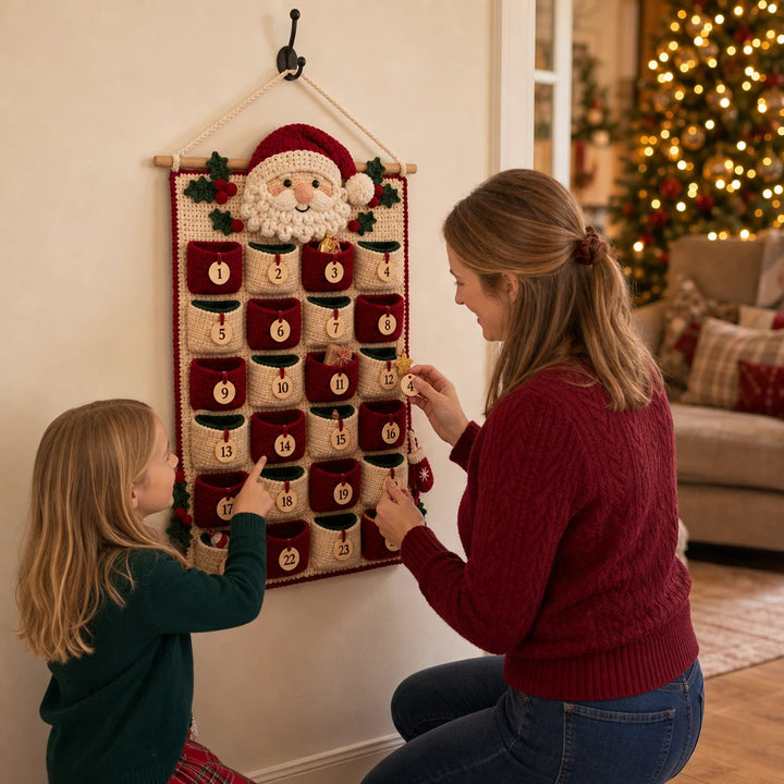 MerryStitch – Numbered Pocket Santa Crochet Advent Calendar
