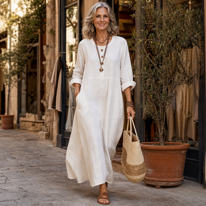 Wearbella – Sleeveless Pocketed Casual Maxi Dress