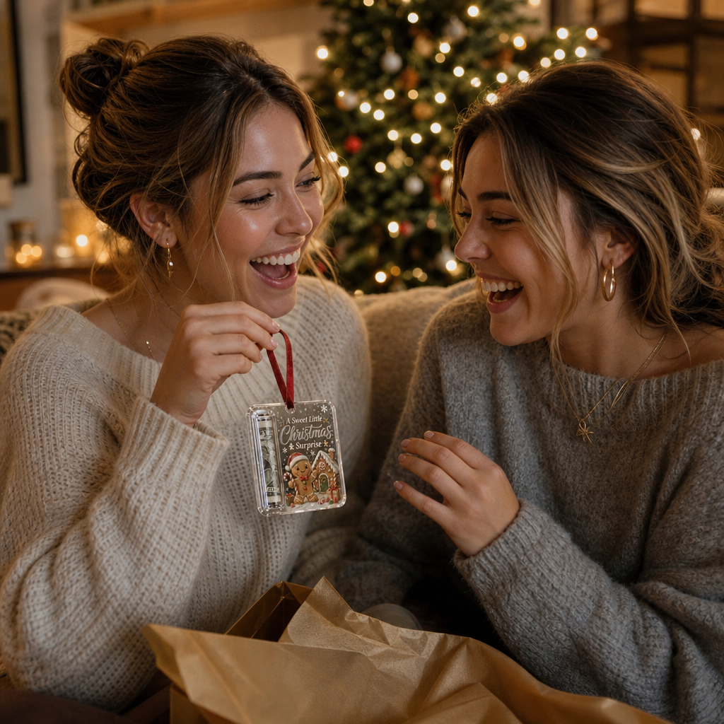 Giftwell – Clear Cash Reveal Christmas Ornament