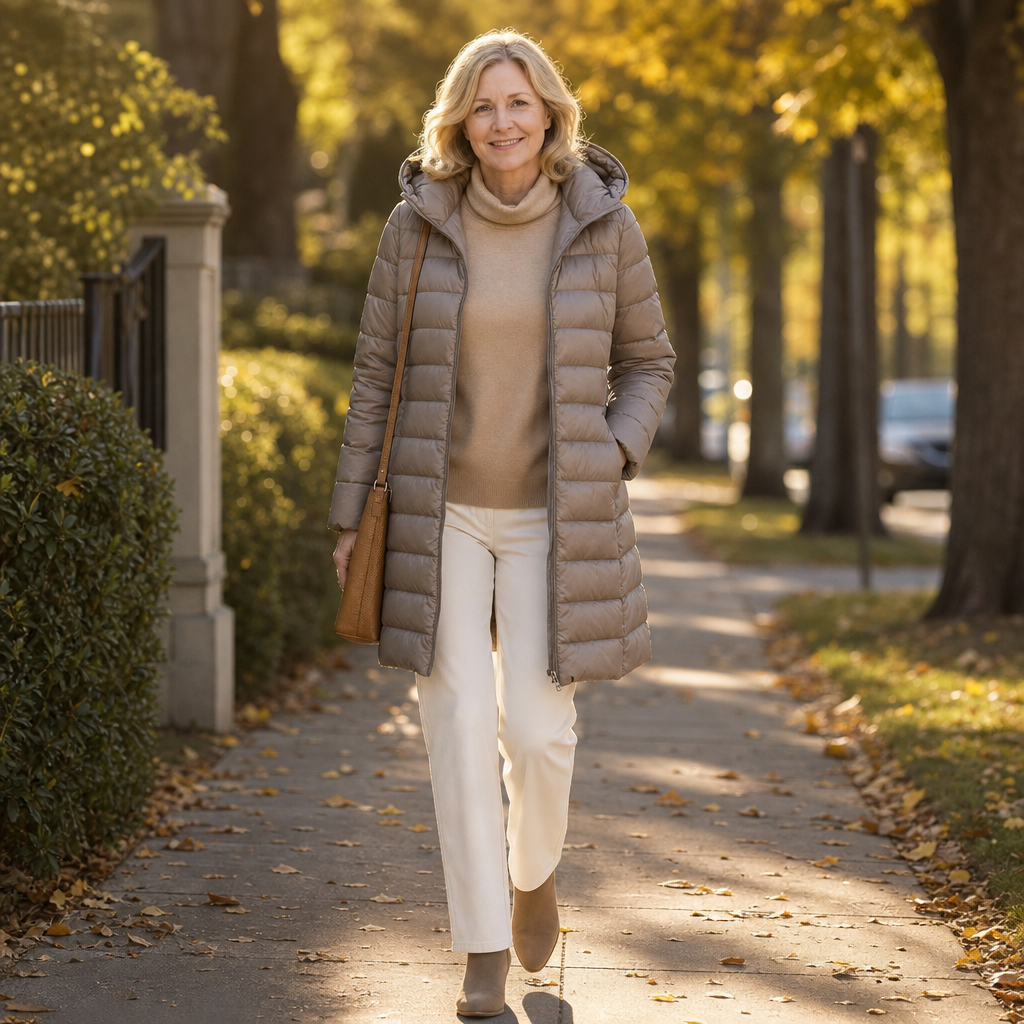 Veluna – Long Quilted Puffer Coat