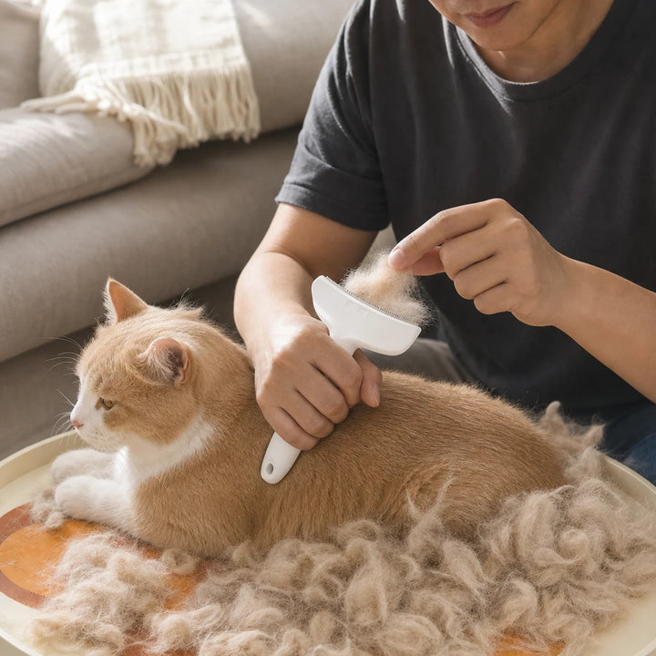 Shedwell – Metal-Tooth Cat Deshedding Brush