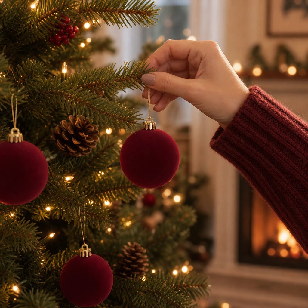 Veloura – Velvet Christmas Tree Ornaments