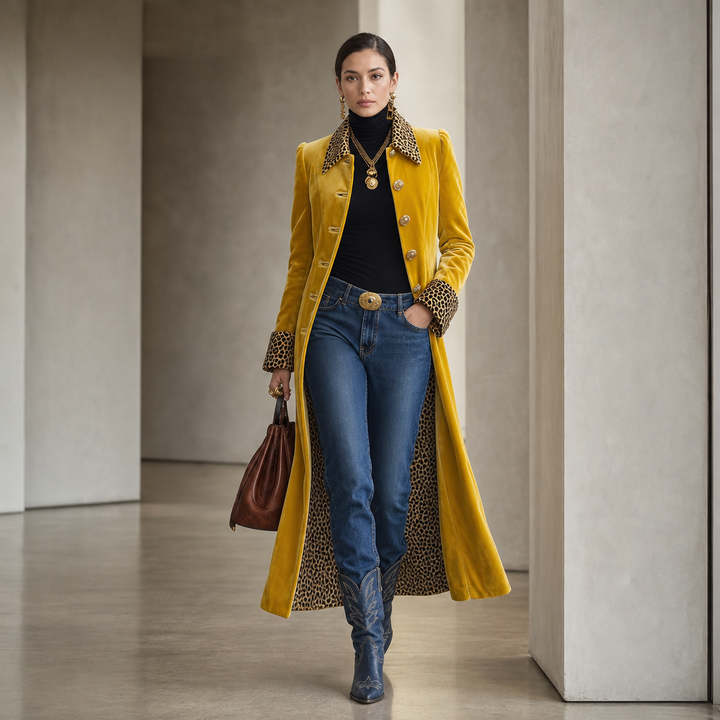 Wrapelle - Vintage Bohemian Long Coat