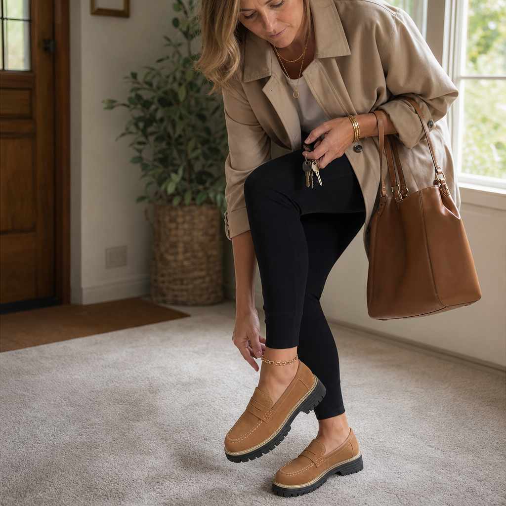 Wearbella – Chunky Platform Sole Slip-On Loafers