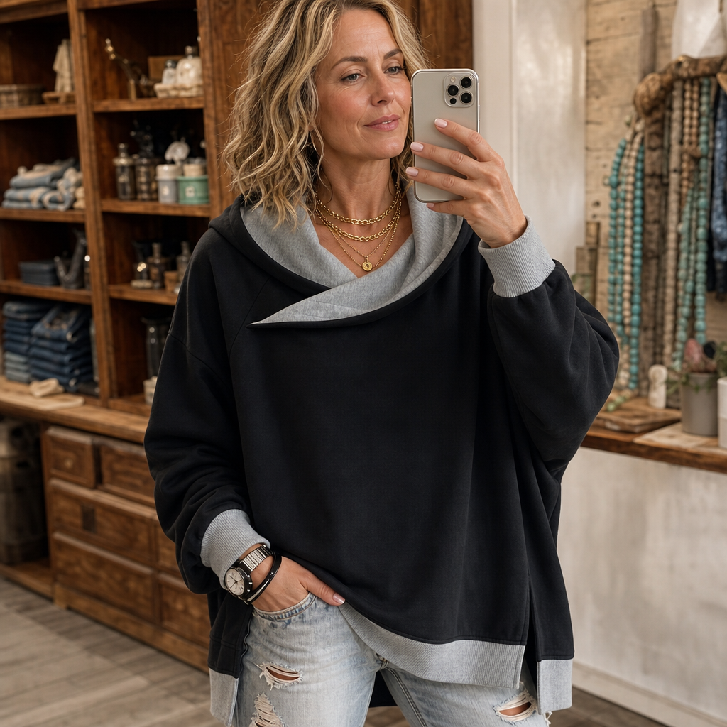 Wearlyn – Color-Block Dolman Hoodie