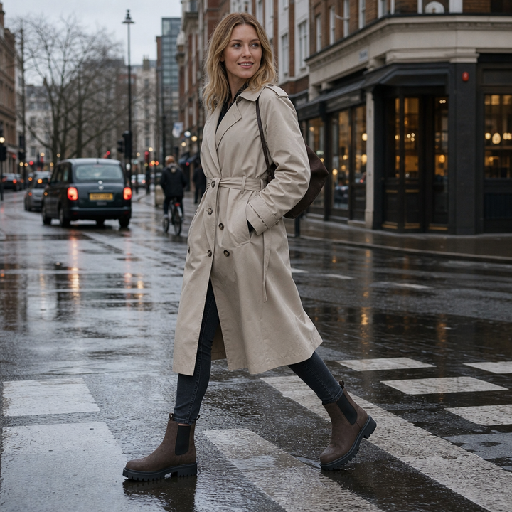 Traqora – Wide-Fit Stretch-Panel Chelsea Boots