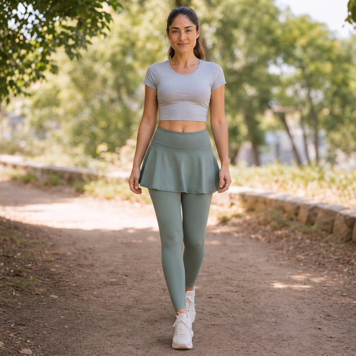 Skirtelle – High-Waisted Skirted Leggings