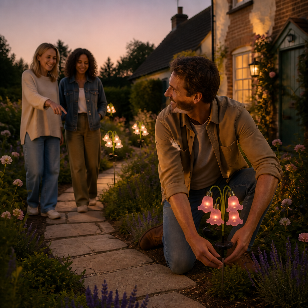 Bloomvale – Solar Tulip Garden Path Lights
