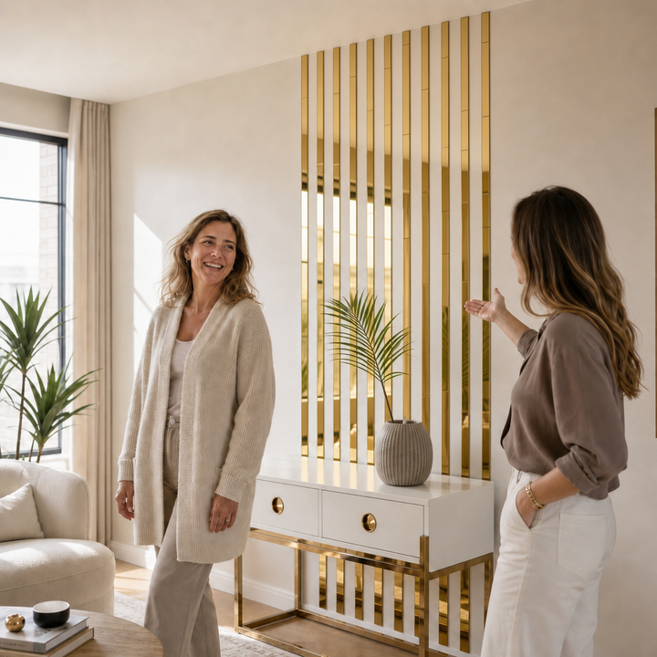 Mirrora – Self-adhesive Mirror-Like Wall Strips (20 pieces)