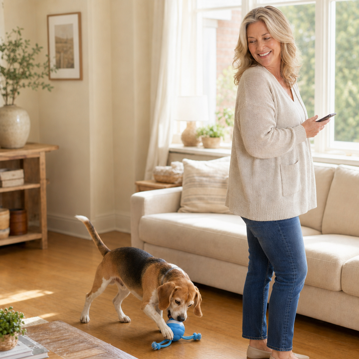 Huddlepaw – Sound-Activated Interactive Rolling Ball Dog Toy