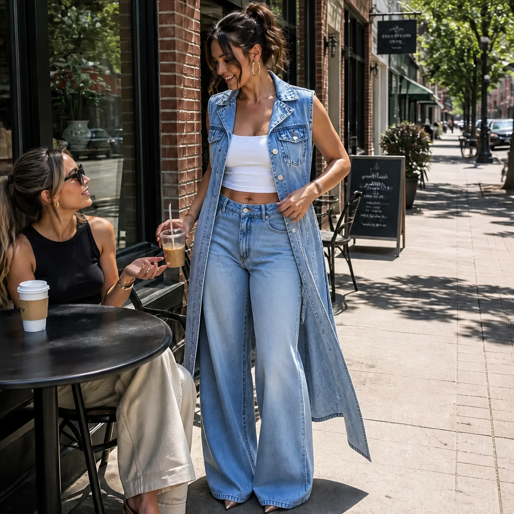 Overlaid – The Denim Vest Dress That Finishes Any Outfit