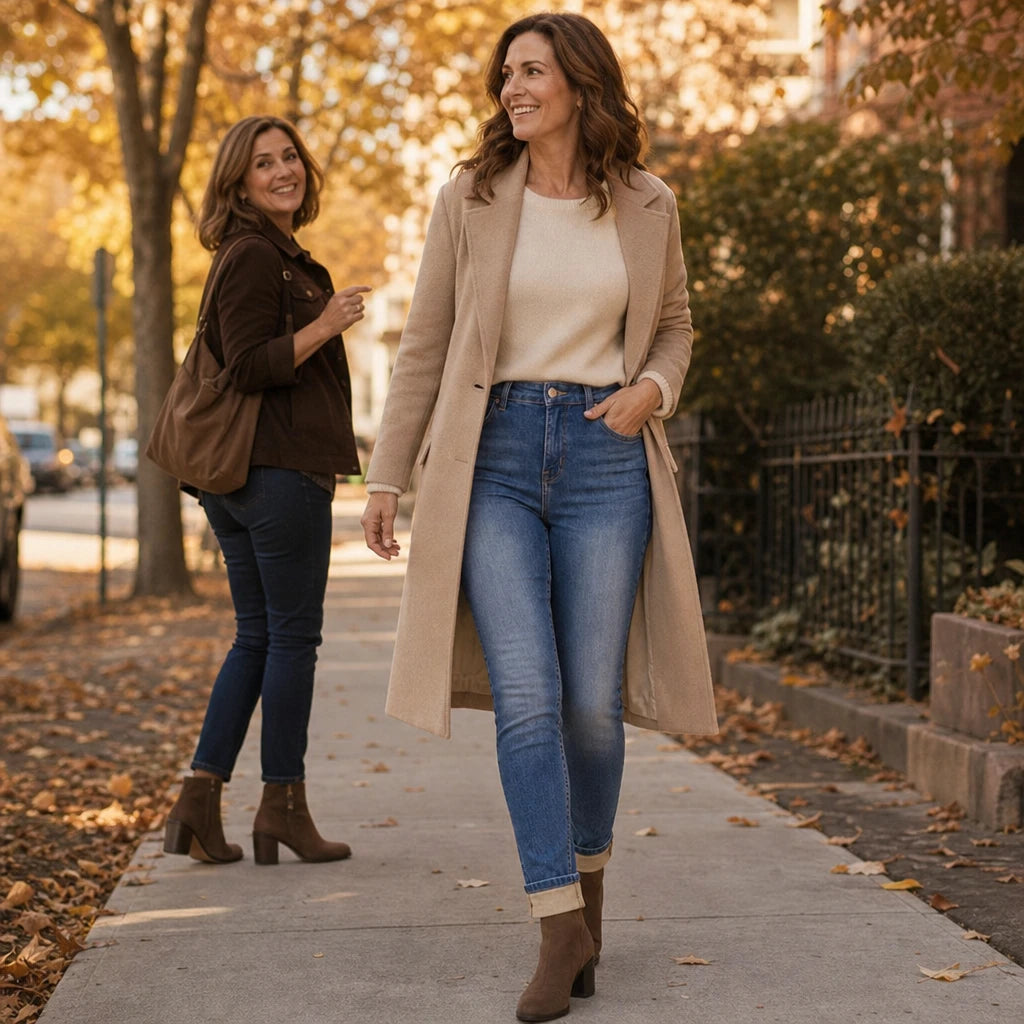 Cozydenim – High-Waisted Fleece-Lined Stretch Jeans