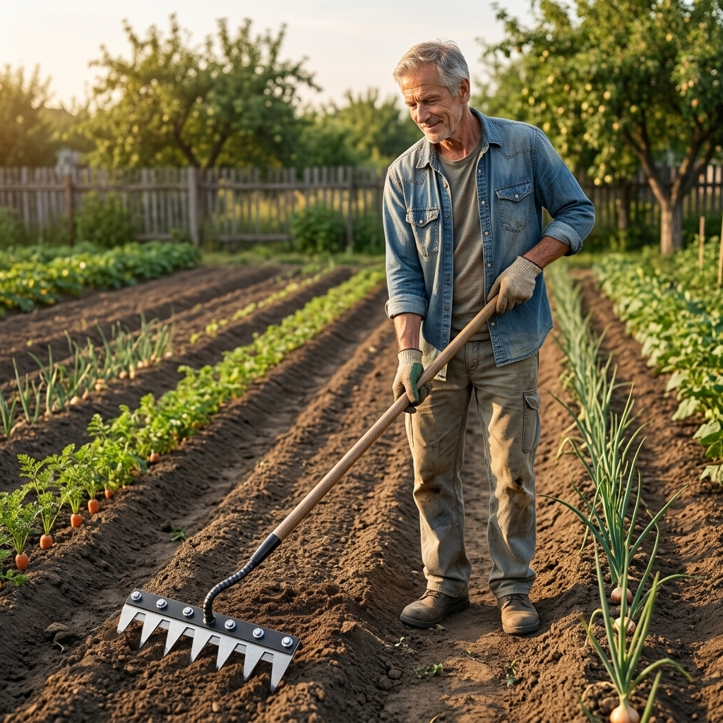 Weeding Rake Farm Rootgrip – Heavy Duty Garden Weeding Rake – Clarendale