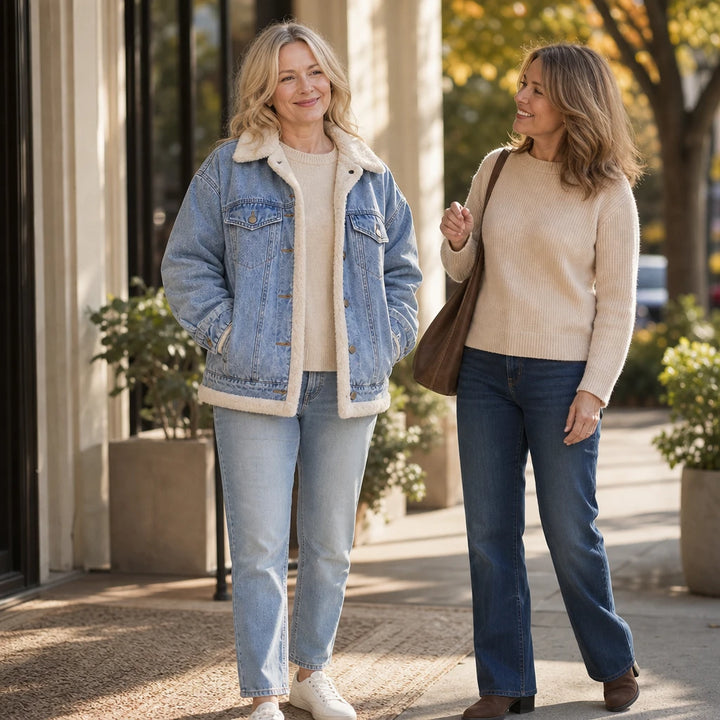 Sherpa Lane – Sherpa-Lined Oversized Denim Jacket