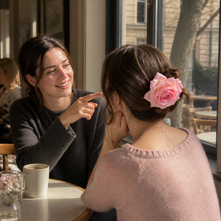 Petalyn – Fabric Rose Claw Clip (2-pack)