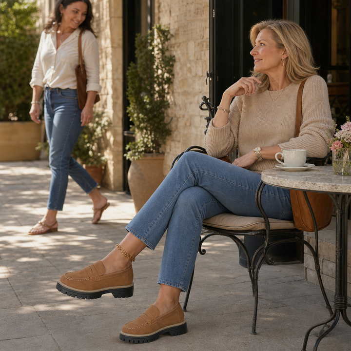 Wearbella – Chunky Platform Sole Slip-On Loafers
