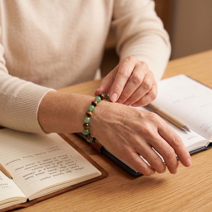 Lunavia – Green Aventurine and Tiger's Eye Wealth Bracelet