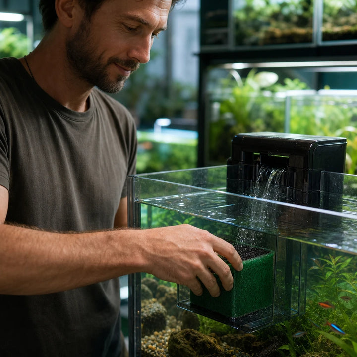 ClearCurrent – Green Honeycomb Aquarium Filter Cube