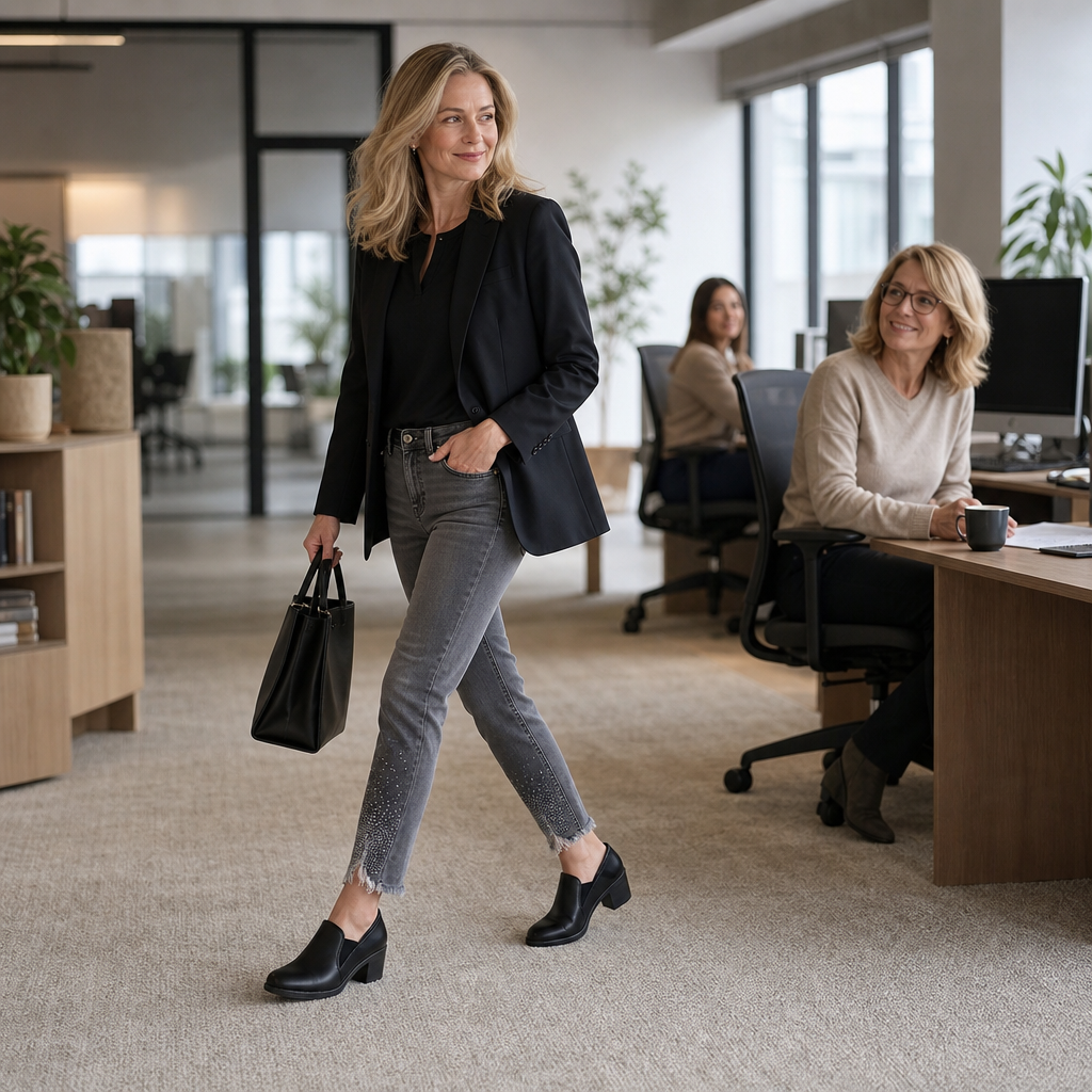 Wearbella – Wide Toe Box Block Heel Pumps