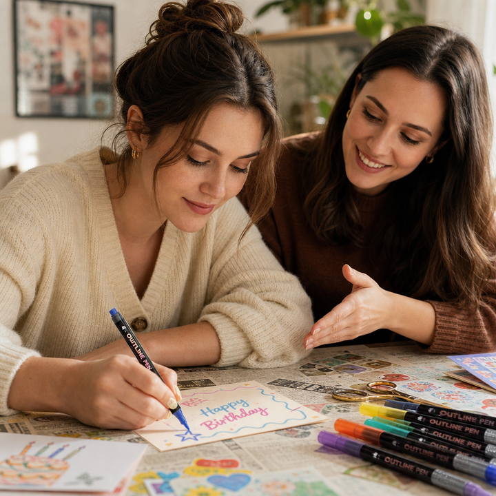 Outlynn – Self-Outline Dual-Tip Glitter Markers