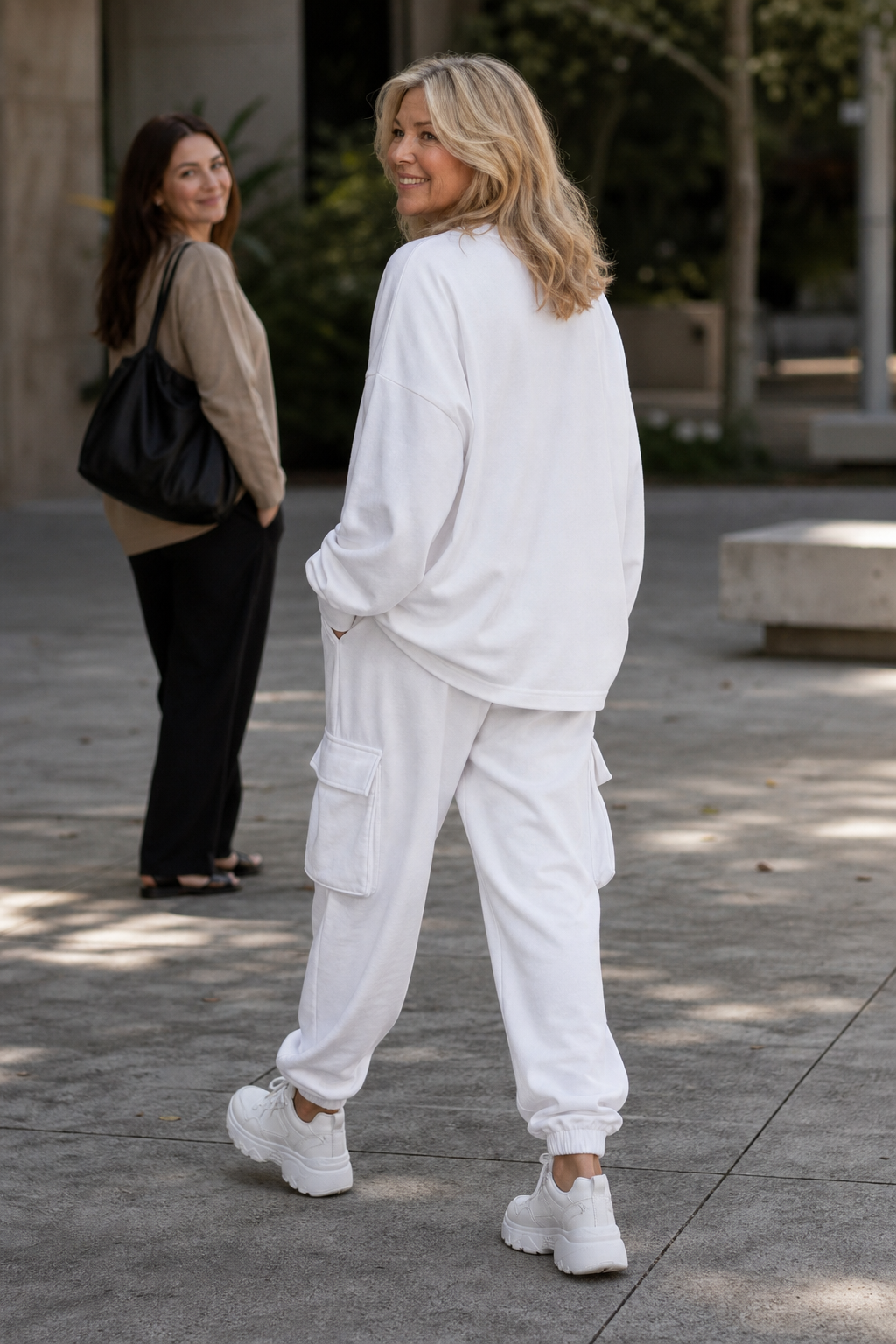 Dayworn – Round Neck Top And Cargo Pants Set