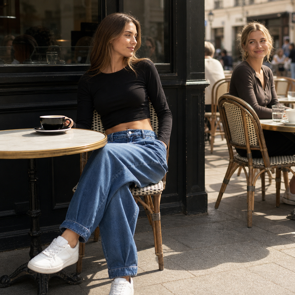 Slouchden – Elastic-Back Tapered Harem Jeans