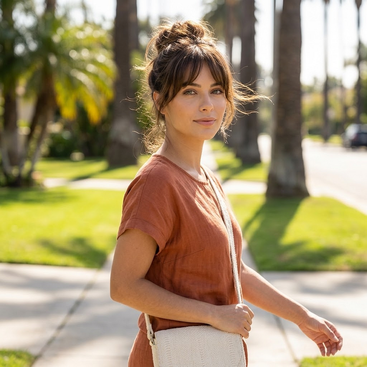 Fringelle™ – Seamless Clip-In Bangs Topper