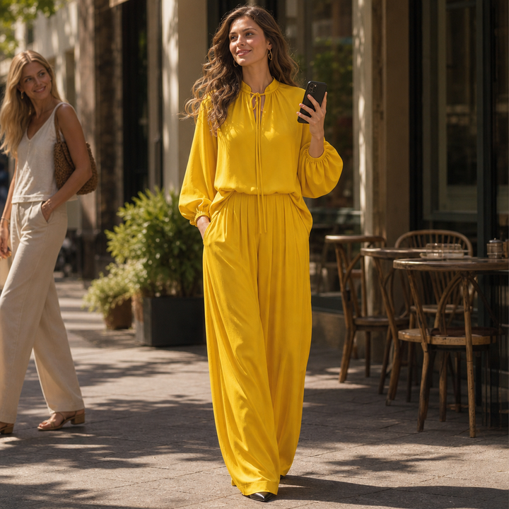 Softwear – Relaxed Fit Matching Top And Trouser Set