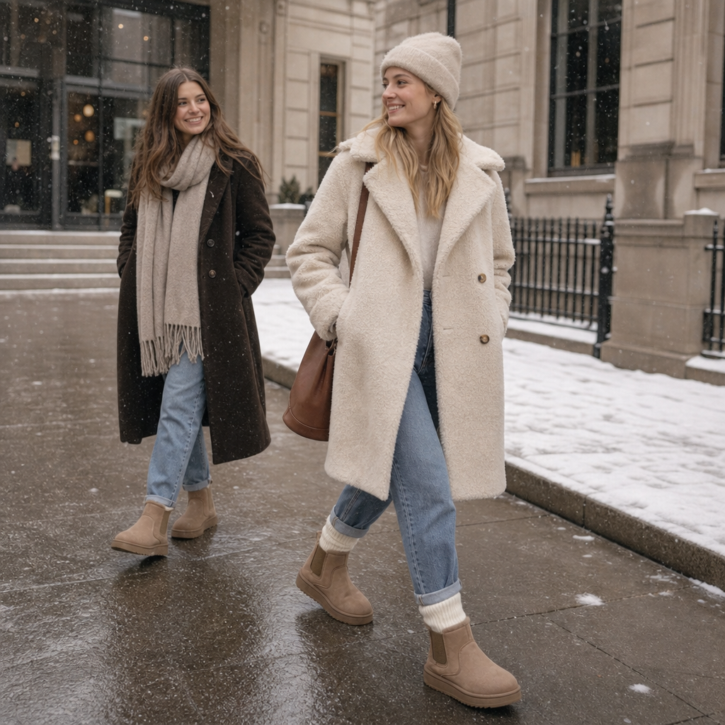 Cozywalk – Fur-Lined Slip-On Winter Boots
