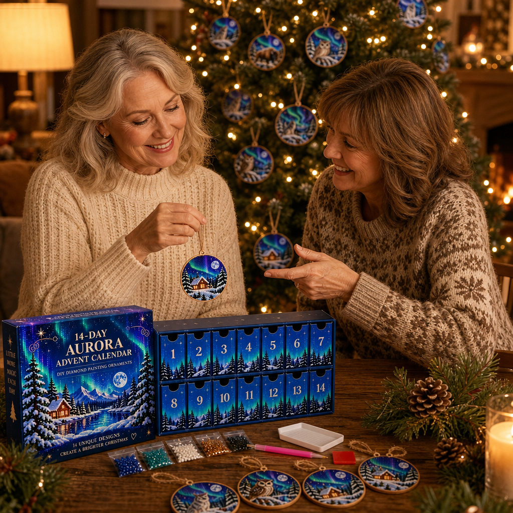 Aurora Keepsake – 14-Day Diamond Painting Ornament Kit