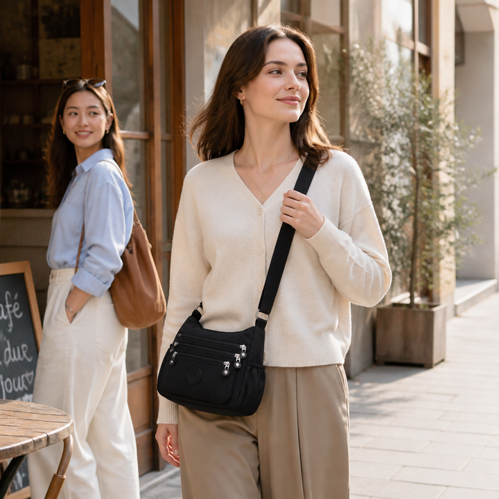 Featherglide – Lightweight Multi-Pocket Crossbody Bag