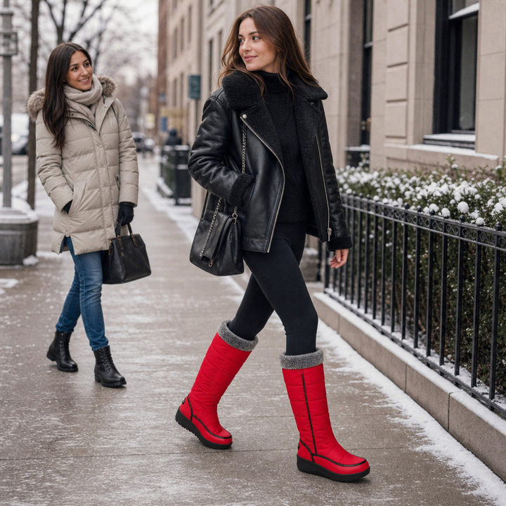 Wearbella – Faux Fur-Lined Knee-High Pull-On Boots