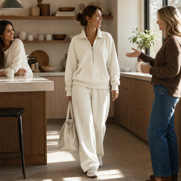 Easolde – Half-Zip Collar Lounge Set