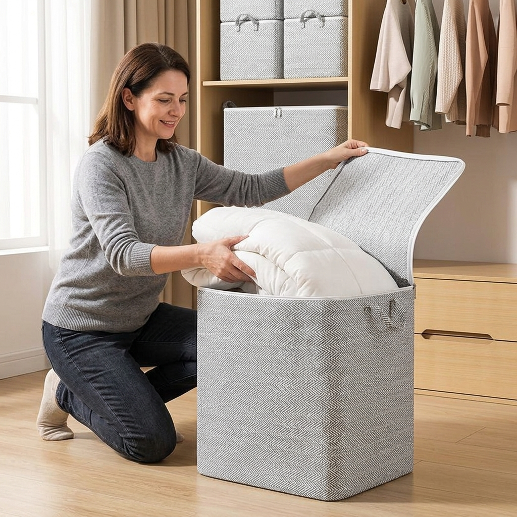 Tidara™ – Large Capacity Storage Bag for Blankets and Quilts