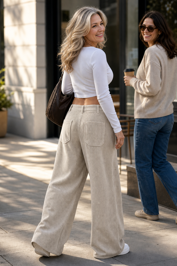 Wearbella – Wide-Leg Relaxed Pocket Trousers