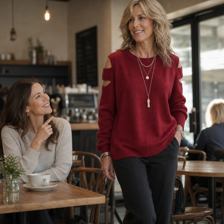 Overa – Double Cutout Knit Sweater