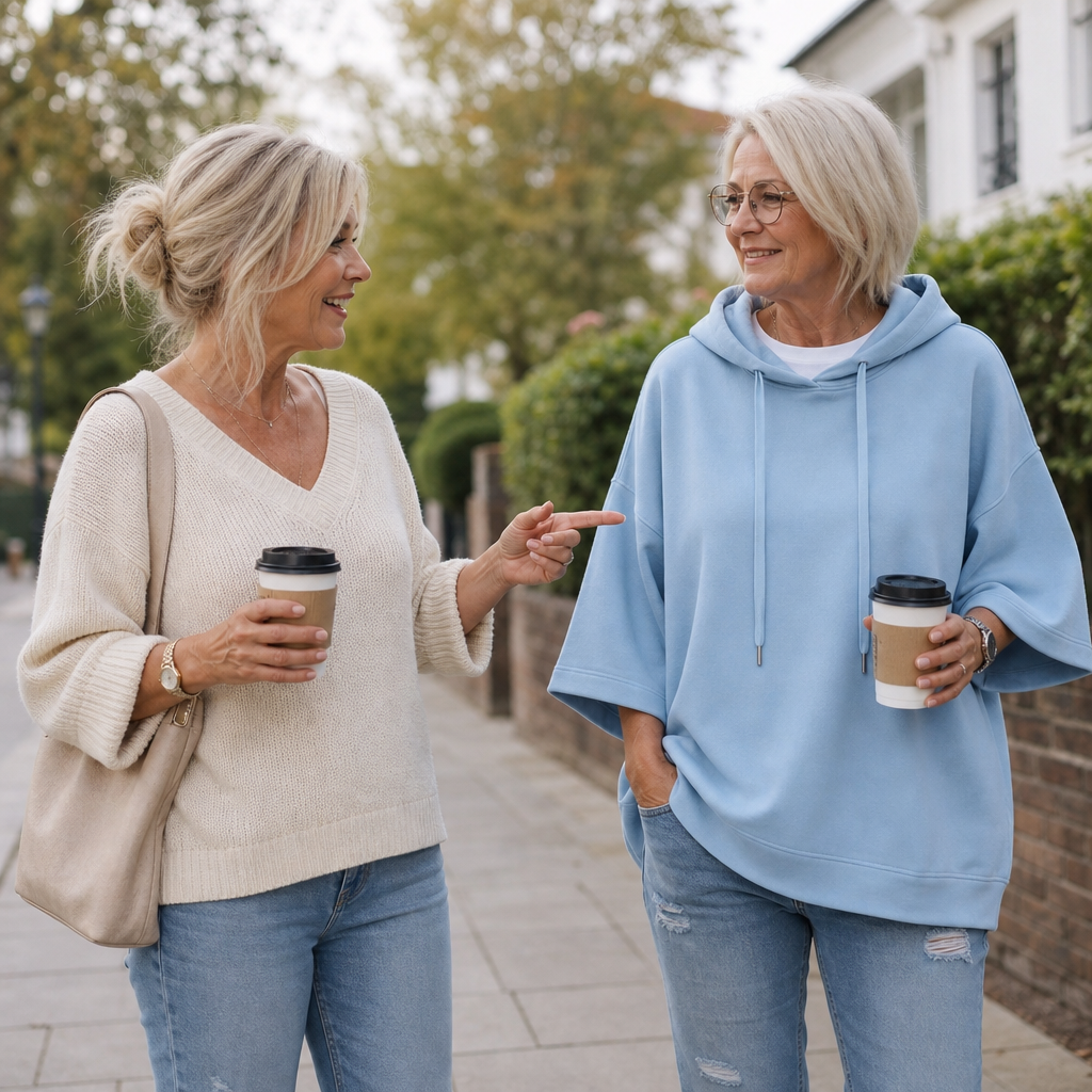 Wearbella – Oversized Wide-Sleeve Hooded Sweatshirt