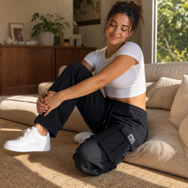 Easeway – Relaxed Straight-Leg Cargo Pants