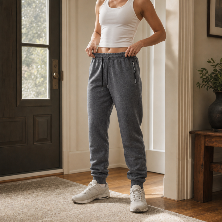 Warmease – Fleece-Lined Tapered Jogger Sweatpants