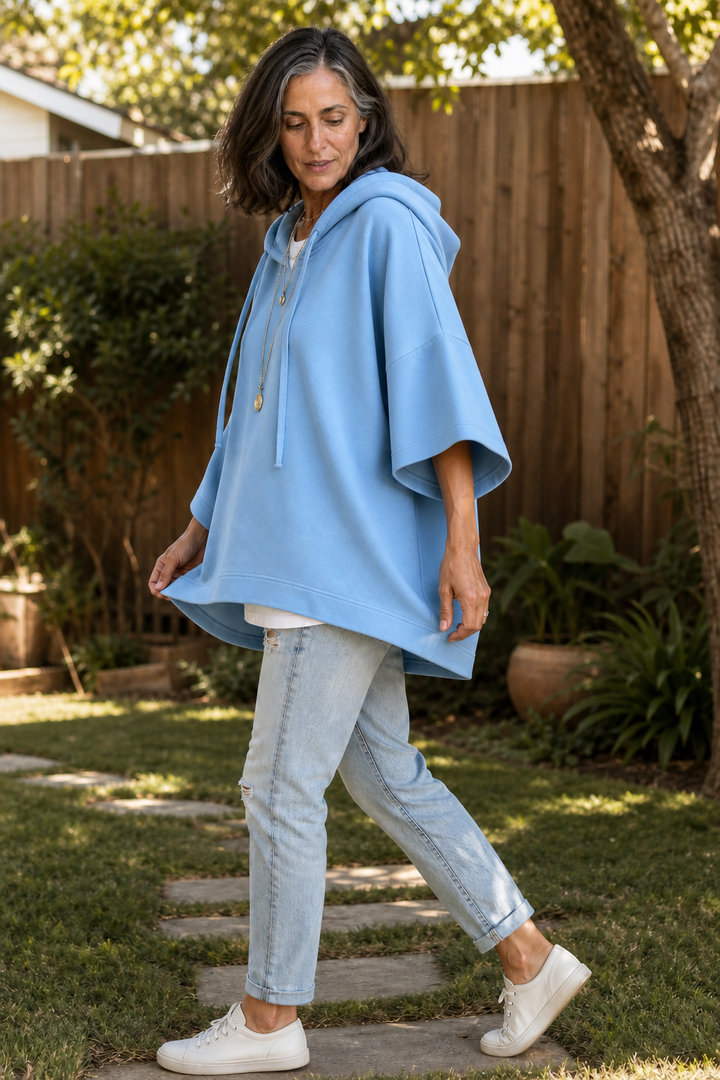 Wearbella – Wide-Sleeve Oversized Drape Hoodie