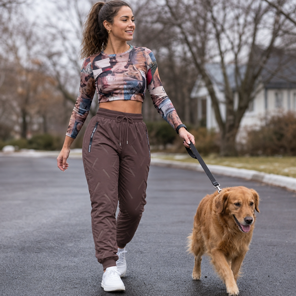 Frostline – Quilted Fleece-Lined Jogger Pants