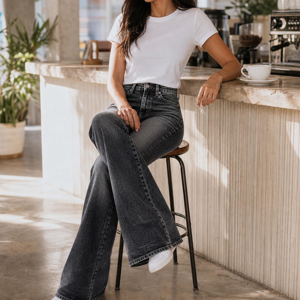 Vivia – High-Waisted Whisker Flare Jeans