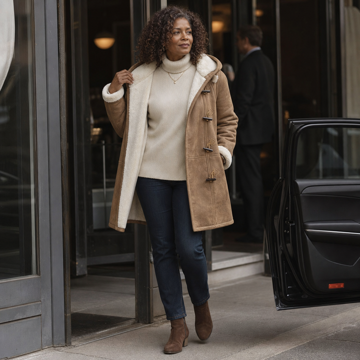 Wintlace – Shearling-Lined Hooded Duffle Coat