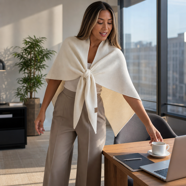 Wrapha – Tie-Front Convertible Knit Shawl Wrap