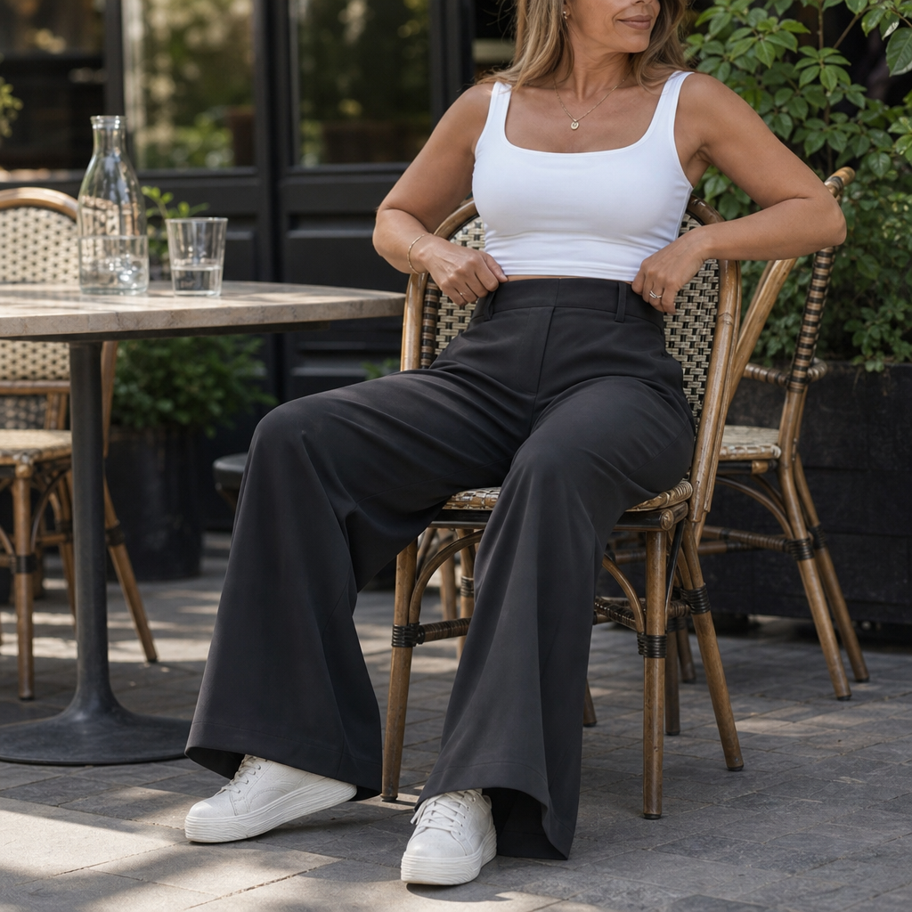 Wearlise – High-Waisted Wide-Leg Trousers