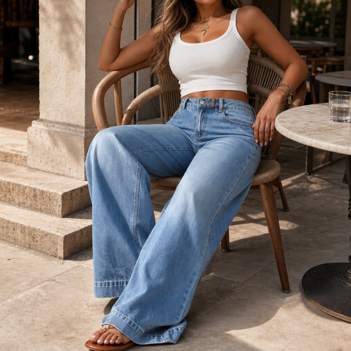 Elongue – High-Rise Extra-Wide-Leg Jeans