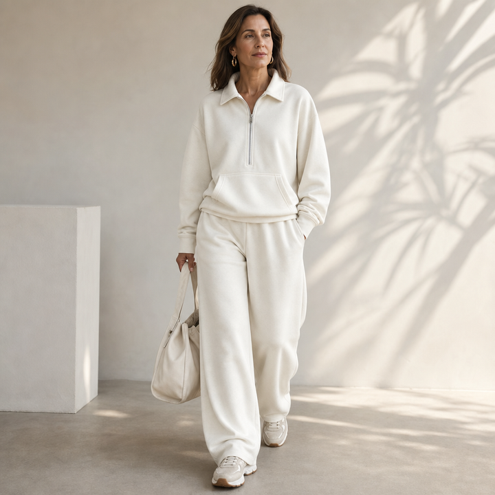 Easolde – Half-Zip Collar Lounge Set