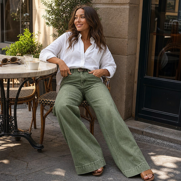 Lunaleg – High-Waisted Wide-Leg Jeans