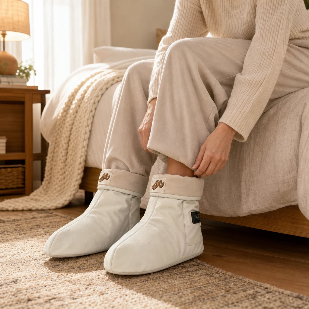 CosyStep – USB Heated Padded Foot Warmer Boots